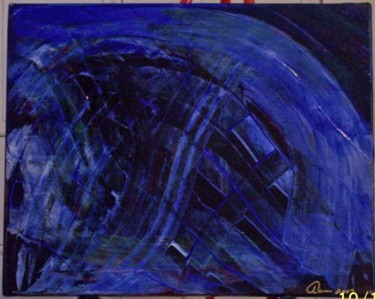 Painting titled "Blue Space" by Paganson, Original Artwork