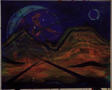 Painting titled "Another Planet Cele…" by Paganson, Original Artwork