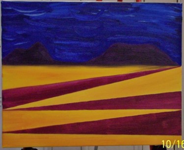 Painting titled "Red Rust Roads To N…" by Paganson, Original Artwork