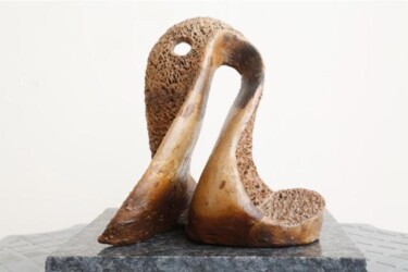 Sculpture intitulée "The Duck" par Aarti Gupta Bhadauria, Œuvre d'art originale, Terre cuite