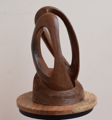 Sculpture titled "Wave of Harmony" by Aarti Gupta Bhadauria, Original Artwork, Terra cotta