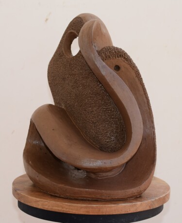 Sculpture intitulée ""Prakruti" The Wave…" par Aarti Gupta Bhadauria, Œuvre d'art originale, Céramique