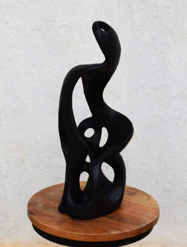 Sculpture titled "Vilay - The Fusion" by Aarti Gupta Bhadauria, Original Artwork, Terra cotta
