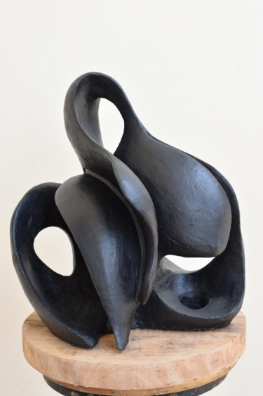 Udgam - The Wave of Origin Sculpture titled "Udgam - The Wave of…" by Aarti Gupta Bhadauria, Original Art, Terra cotta