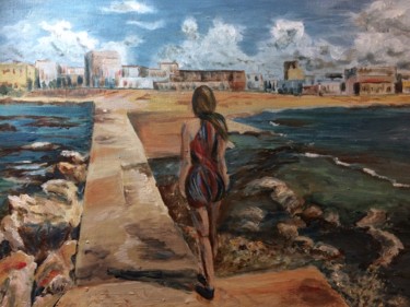Картина под названием "Le Retour" - Leila Zarif, Подлинное произведение искусства, Акрил