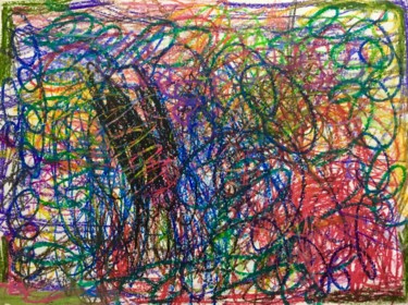 Картина под названием "Multiverse" - Aatmica Ojha, Подлинное произведение искусства, Пастель