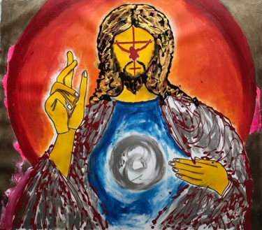 Malerei mit dem Titel "My Lord - Your Comm…" von Aatmica Ojha, Original-Kunstwerk, Acryl