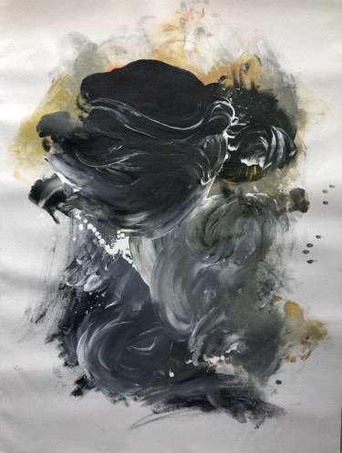 Painting titled "Formless God Series…" by Aatmica Ojha, Original Artwork, Acrylic
