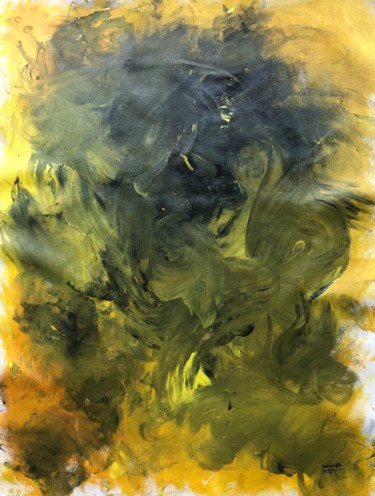 Malerei mit dem Titel "Formless God Series…" von Aatmica Ojha, Original-Kunstwerk, Acryl