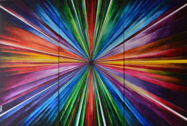 Schilderij getiteld "Big Bang" door Aatmica Ojha, Origineel Kunstwerk, Acryl