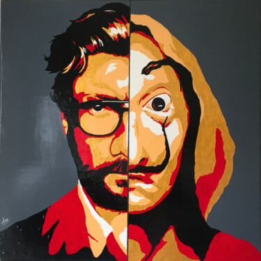 Peinture intitulée "El Profesor" par Ab Paintart, Œuvre d'art originale, Acrylique Monté sur Châssis en bois