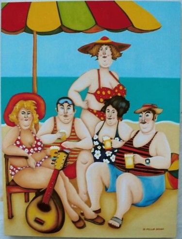Pintura intitulada "Rimini" por De Mello Souza, Obras de arte originais