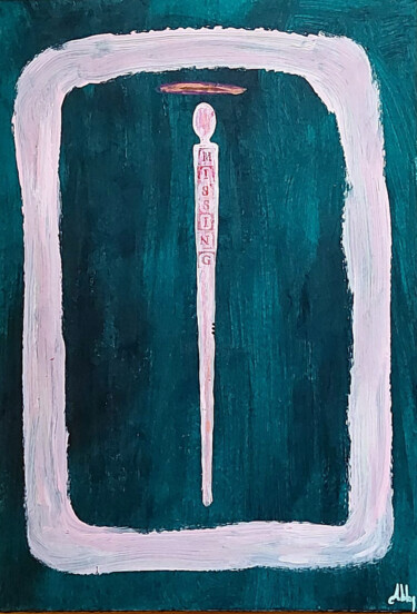 Painting titled "missing" by Abba, Original Artwork, Acrylic