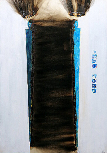 Pittura intitolato "blue love" da Abba, Opera d'arte originale, Acrilico