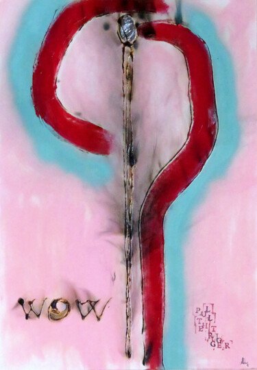 Painting titled "wow" by Abba, Original Artwork, Acrylic