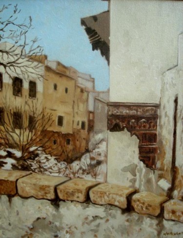 Painting titled "le  pont  de  Beni…" by El Abbas El Abed, Original Artwork