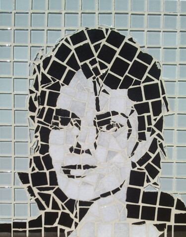 Sculpture titled "Michael Jackson" by Abdel Arthur Aouatah, Original Artwork, Mosaic