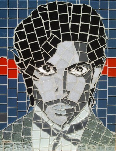 Sculpture titled "PRINCE" by Abdel Arthur Aouatah, Original Artwork, Mosaic