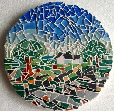 Escultura titulada "Landscape" por Abdel Arthur Aouatah, Obra de arte original, Mosaico