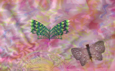 Digital Arts titled "Butterfly Dawn" by Abdel Engleze, Original Artwork