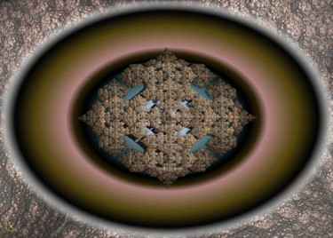 Цифровое искусство под названием "Stone Mandala" - Abdel Engleze, Подлинное произведение искусства