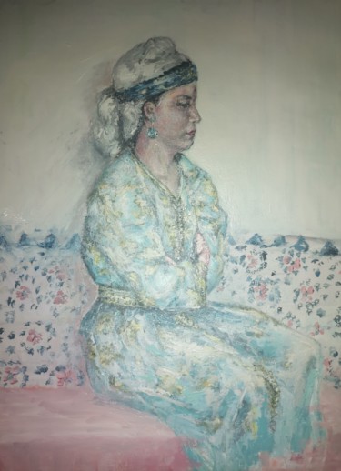 Peinture intitulée "Arqania" par Abdel Lafrimi, Œuvre d'art originale, Huile Monté sur Panneau de bois