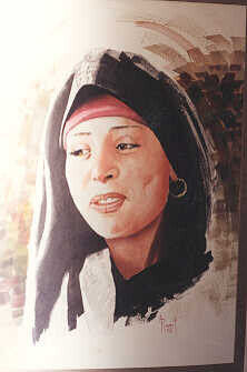 Painting titled "Nice Face" by Abdel Raouf Abdel Khalek, Original Artwork