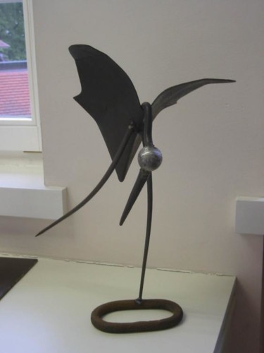 Sculpture intitulée "drole d'oiseau" par Pi Casso, Œuvre d'art originale