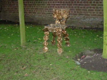 Sculpture intitulée "chaise pica-sso" par Pi Casso, Œuvre d'art originale
