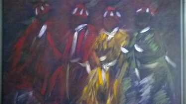 Pittura intitolato "fb-20160112-15-07-5…" da Abdelfettah Jabri, Opera d'arte originale, Olio