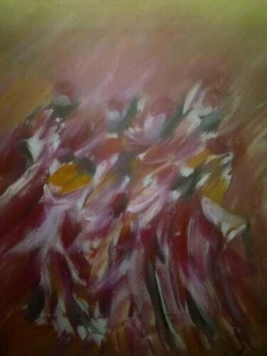 Painting titled "Gnaouas" by Abdelfettah Jabri, Original Artwork
