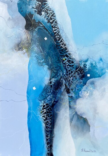 Painting titled "Shores 1" by Abdelkader Kamal, Original Artwork, Acrylic