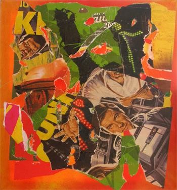 Collages intitulée "Cinémas 1" par Abdelkader Djalti, Œuvre d'art originale