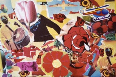 Collages intitulée "FLORILEGE" par Abdelkader Djalti, Œuvre d'art originale
