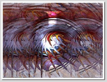 Digitale Kunst mit dem Titel "Beam of Light" von Karim Bouchnak, Original-Kunstwerk, Digitale Malerei