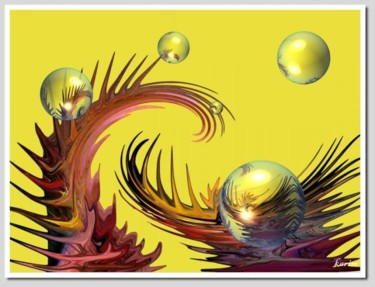Digitale Kunst mit dem Titel "Dragon" von Karim Bouchnak, Original-Kunstwerk, Digitale Malerei