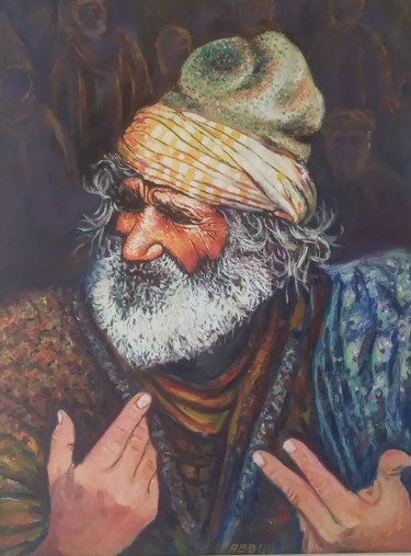 Painting titled "Le narrateur" by Abdul, Original Artwork, Other