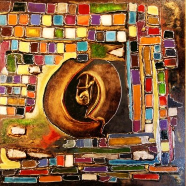 Картина под названием "Clochardisation" - Abdellouahab Selka, Подлинное произведение искусства, Масло