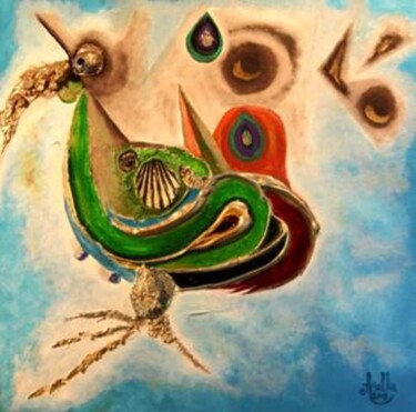 Peinture intitulée "LE  SINAÏ  (Egypte)" par Abdellouahab Selka, Œuvre d'art originale, Huile
