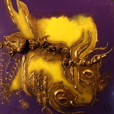 Malerei mit dem Titel "SCORPION" von Abdellouahab Selka, Original-Kunstwerk, Öl