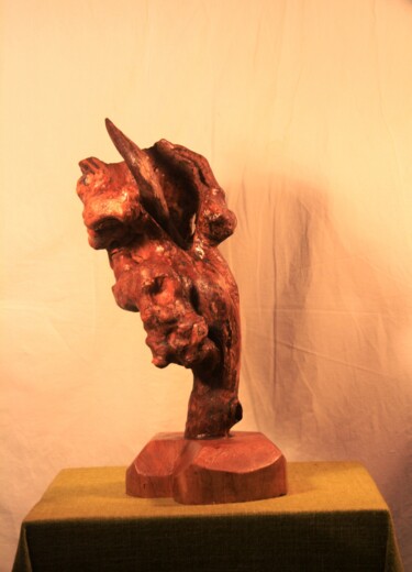 Sculpture intitulée "CONVOLVULUS" par Abdellouahab Selka, Œuvre d'art originale, Bois