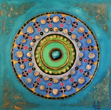 Malerei mit dem Titel "Dinanderie" von Abdellouahab Selka, Original-Kunstwerk, Öl