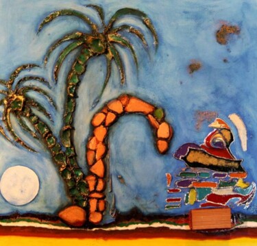 Malarstwo zatytułowany „TOZEUR (Tunisie)” autorstwa Abdellouahab Selka, Oryginalna praca, Olej