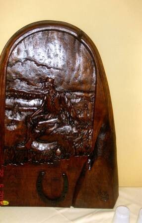 Sculpture titled "La moisson" by Abdellouahab Selka, Original Artwork, Wood