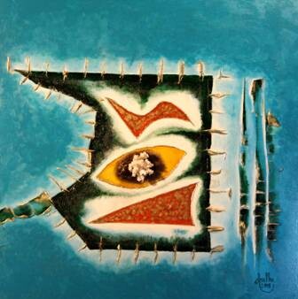 Peinture intitulée "Marsa Matrouh (Egyp…" par Abdellouahab Selka, Œuvre d'art originale, Huile