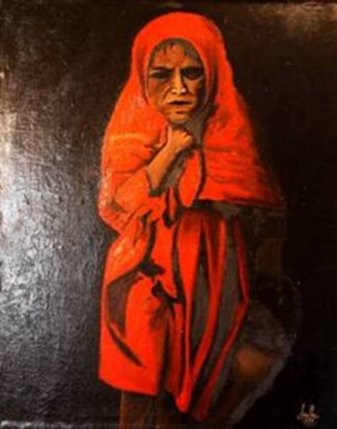 Painting titled "La mort du présiden…" by Abdellouahab Selka, Original Artwork, Oil