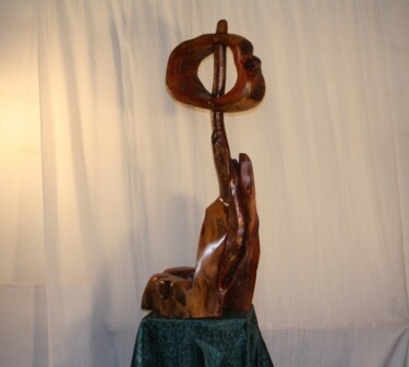 Skulptur mit dem Titel "Contemplation" von Abdellouahab Selka, Original-Kunstwerk