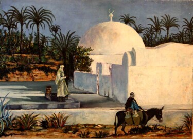 Pittura intitolato "la-zaouia-2008.jpg" da Abdellouahab Selka, Opera d'arte originale, Olio