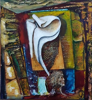 Pittura intitolato "Persistance" da Abdelouahed Ghanemi, Opera d'arte originale, Acrilico