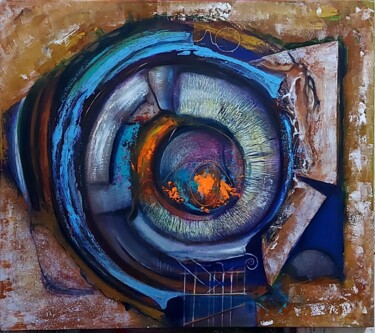 Malerei mit dem Titel "Abstraction9" von Abdelouahed Ghanemi, Original-Kunstwerk, Acryl
